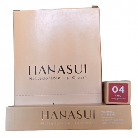 HANASUI MATTEDORABLE LIP CREAM 04 CHIC 4gr x12pcs