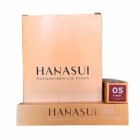 HANASUI MATTEDORABLE LIP CREAM 05 CLASSY 4gr x12pcs
