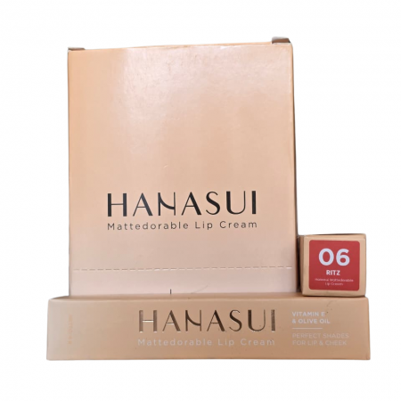 HANASUI MATTEDORABLE LIP CREAM 06 RITZ 4gr x12pcs