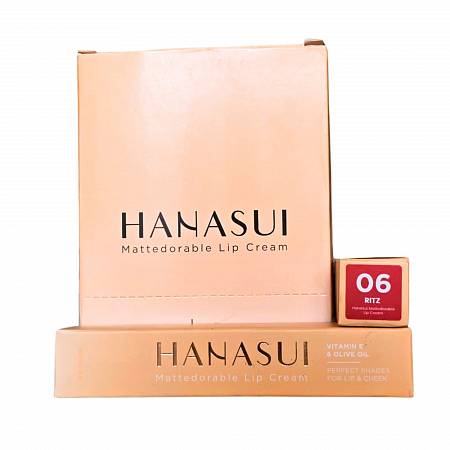 HANASUI MATTEDORABLE LIP CREAM 06 RITZ 4gr x12pcs