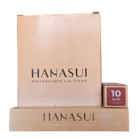 HANASUI MATTEDORABLE LIP CREAM 10 ALLURE 4gr x12pcs