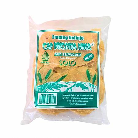 NYONYA HWA HIJAU EMPING BELINJO MANIS 250gr x60pcs