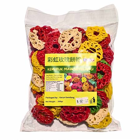 KARAYA KERUPUK MAWAR PELANGI (350gr x12pcs)
