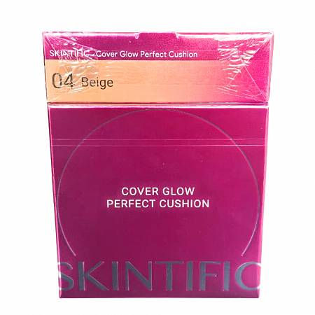 SKINTIFIC COVER GLOW PERFECT CUSHION 04 BEIGE 11gr x12pcs