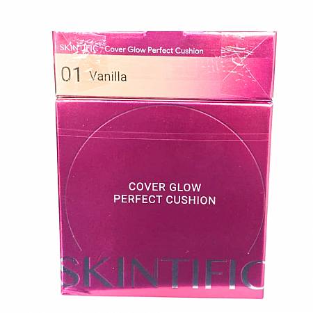 SKINTIFIC COVER GLOW PERFECT CUSHION 01 VANILLA 11gr x12pcs