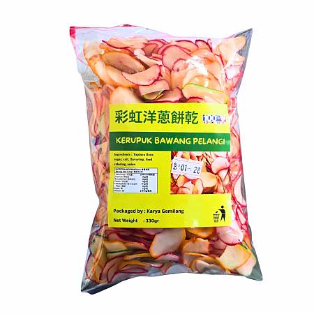 KARAYA KERUPUK BAWANG PELANGI (330gr x15)