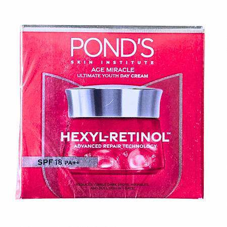 POND'S SKIN INSTITUTE AGE MIRACLE ULTIMATE YOUTH DAY CREAM HEXYL-RETINOL 50gr x12pcs