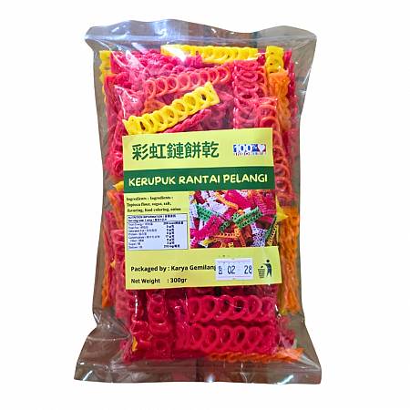 KARAYA KERUPUK RANTAI PELANGI (300gr x15pcs)