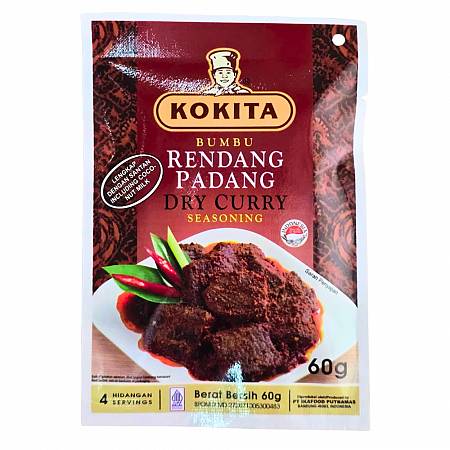 KOKITA BUMBU RENDANG PADANG (60gr x24pcs) x6box
