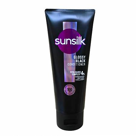 SUNSILK CONDITIONER GLOSSY BLACK 160ml x12pcs