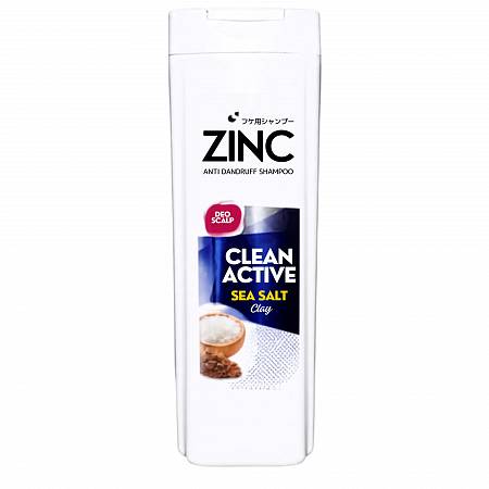 ZINC SHAMPOO CLEAN ACTIVE SEA SALT CLAY 170ml x24pcs