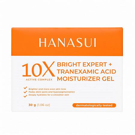HANASUI BRIGHT EXPERT + TRANEXAMIC ACID MOISTURIZER GEL 10X ACTIVE COMPLEX 30gr x48pcs