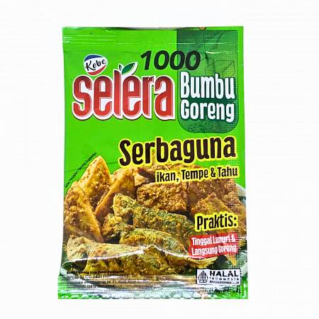 KOBE SELERA BUMBU GORENG SERBAGUNA IKAN, TEMPE, DAN TAHU (28gr x10pcs) x6rcg