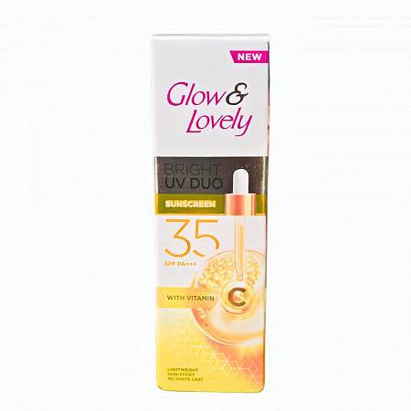 GLOW&LOVELY BRIGHT UV DUO SUNSCREEN 35 SPF PA WITH VITAMIN 20gr x48pcs