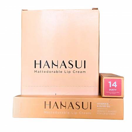 HANASUI MATTEDORABLE LIP CREAM 14 DUSTY 4gr x12pcs
