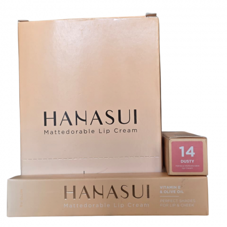 HANASUI MATTEDORABLE LIP CREAM 14 DUSTY 4gr x12pcs