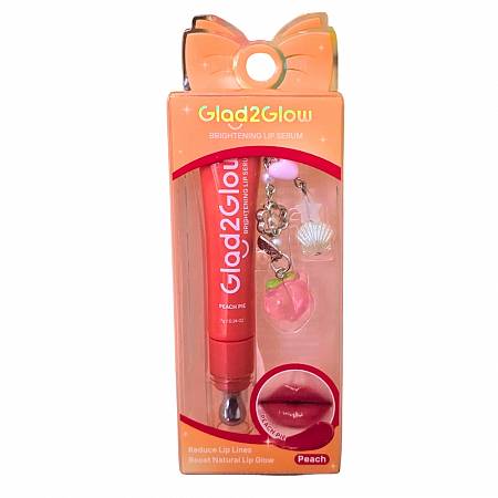 GLAD2GLOW BRIGHTENING LIP SERUM PEACH PIE PEACH 7gr x24pcs